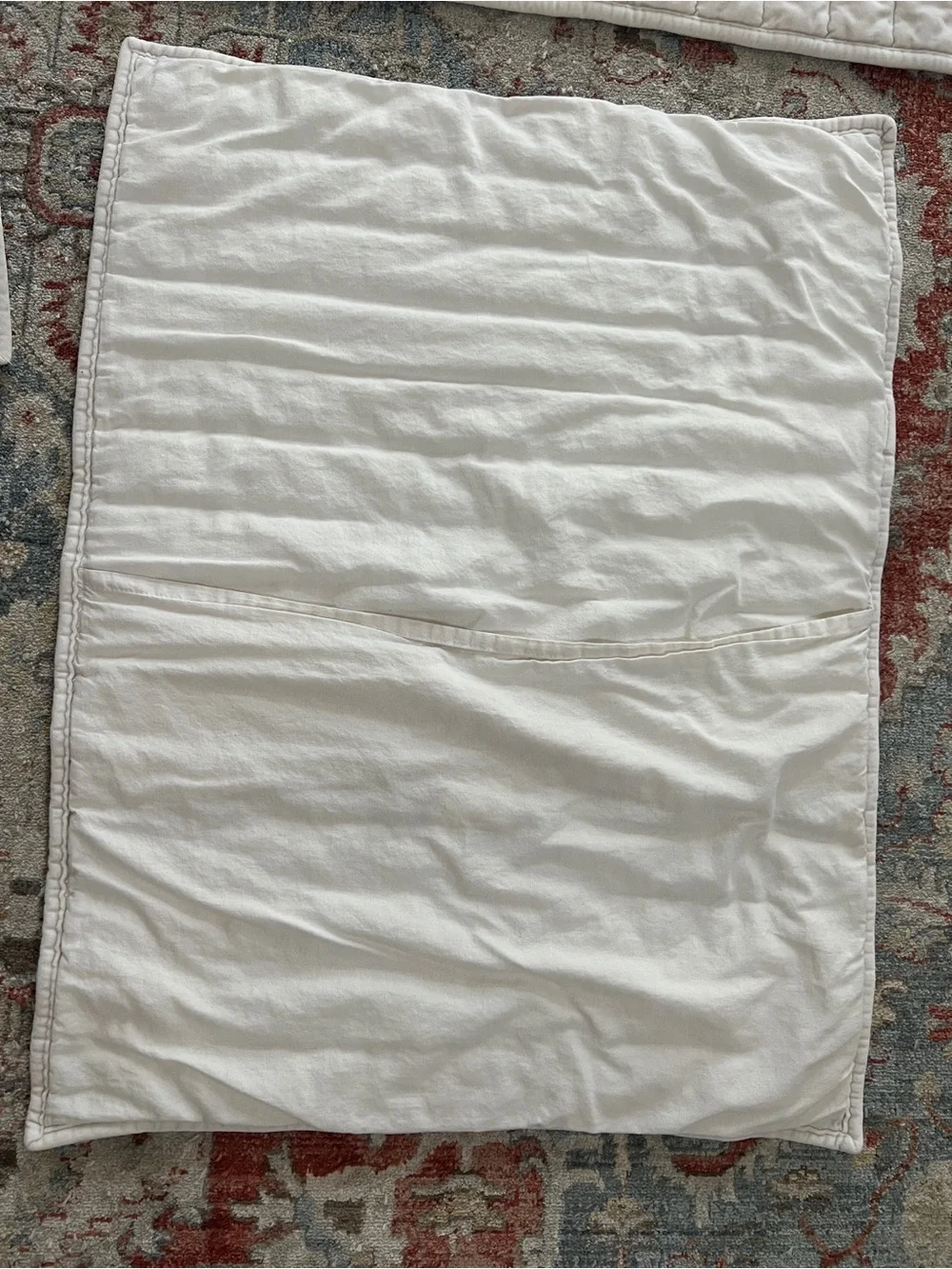 Bundle Threshold Velvet Cotton Cream Full/Queen Bedspread quilt shams standard